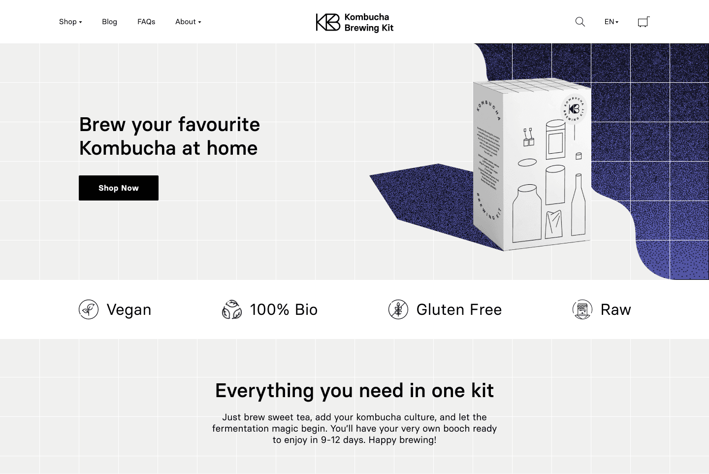 Kombucha brewing kit