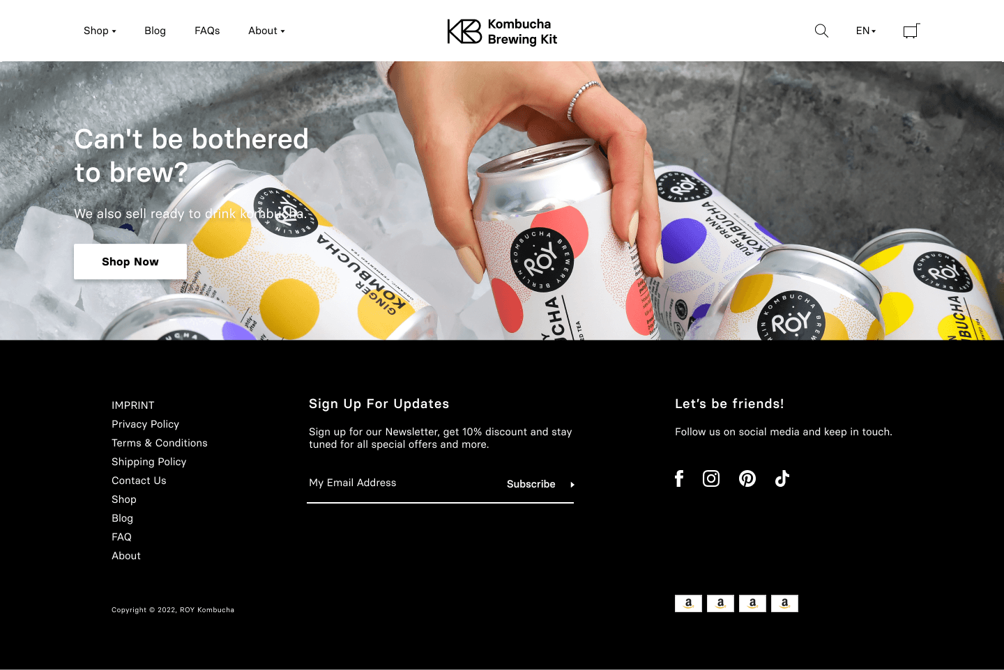 Kombucha brewing kit